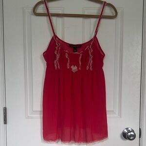 Victoria's Secret Sheer Babydoll Nightie with Lace Detail